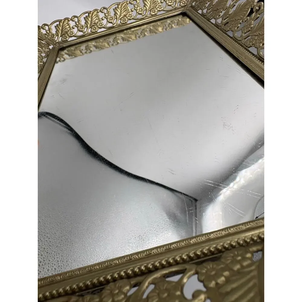 Vintage Rectangle Vanity Tray Mirror